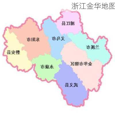 浙江金华地图