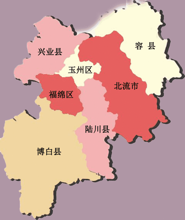 广西玉林地图