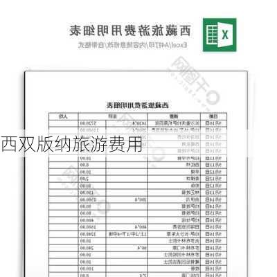 西双版纳旅游费用